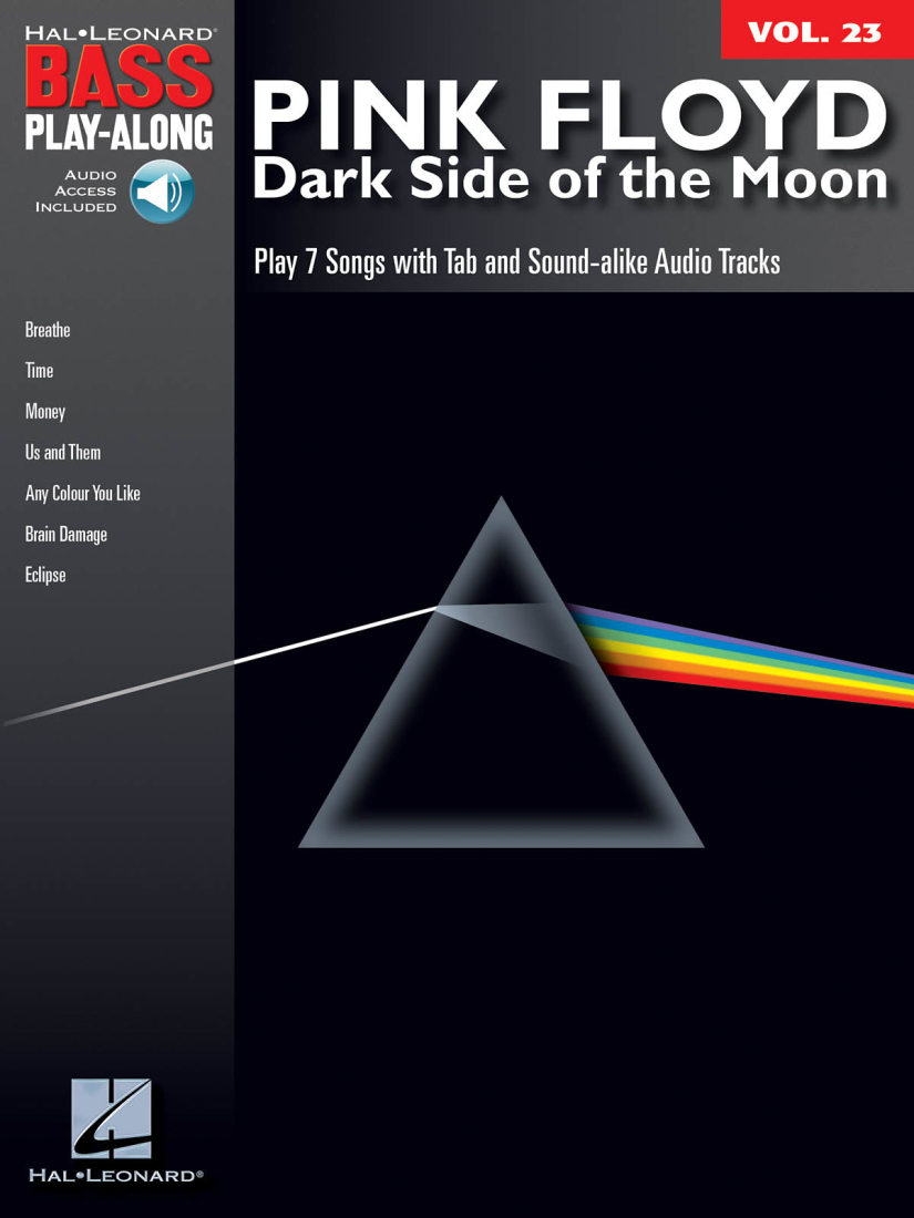 Pink Floyd, Dark Side of the Moon: Bass Play-Along Volume 23 - Bass Guitar - Book/Audio Online