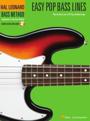 Hal Leonard - Easy Pop Bass Lines - Bass Guitar - Book/Audio Online