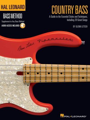 Hal Leonard - Country Bass: A Guide to the Essential Styles and Techniques Letsch Basse (tablatures) Livre avec fichiers audio en ligne