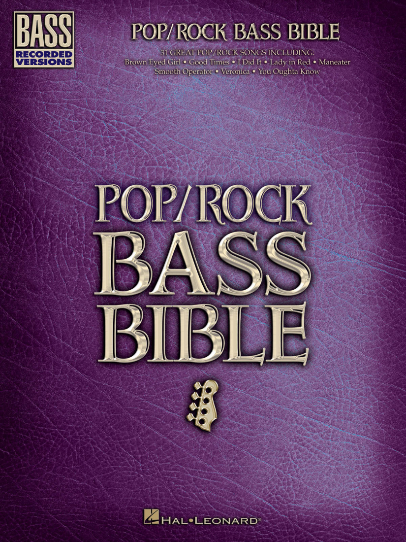 Pop/Rock Bass Bible - Bass Guitar TAB - Book