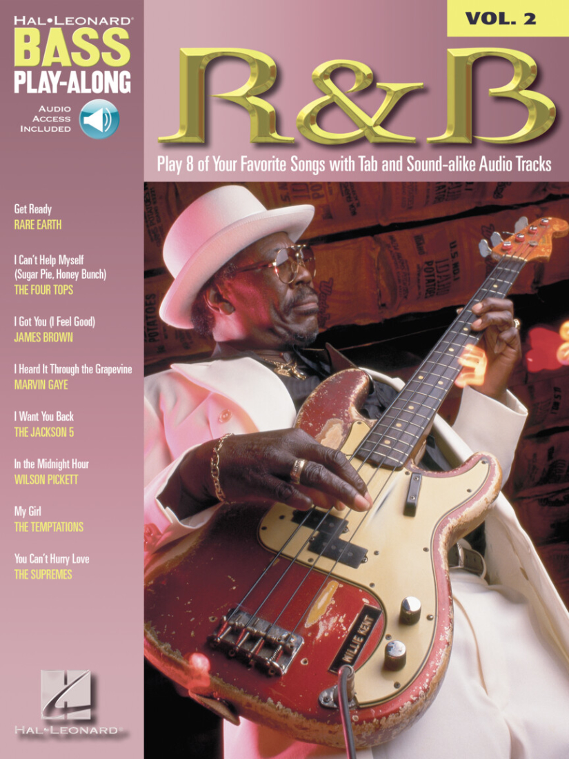 R&B: Bass Play-Along Volume 2 - Bass Guitar TAB - Book/Audio Online