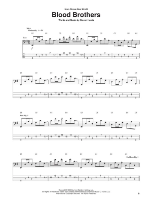 Iron Maiden Bass Anthology - Bass Guitar TAB - Book