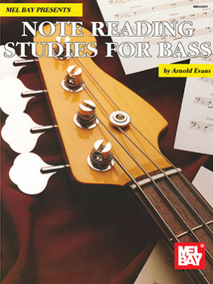 Mel Bay - Note Reading Studies for Bass - Evans - Bass Guitar - Book