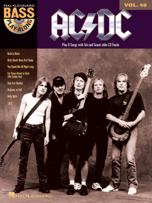 Music Sales - AC/DC: Bass Play-Along Volume 40 - Bass Guitar TAB - Book/Audio Online