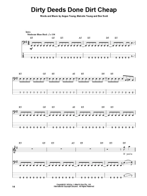 AC/DC: Bass Play-Along Volume 40 - Bass Guitar TAB - Book/Audio Online