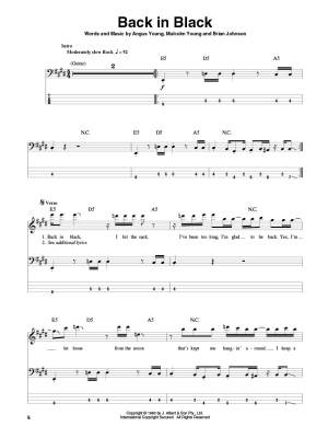 AC/DC: Bass Play-Along Volume 40 - Bass Guitar TAB - Book/Audio Online