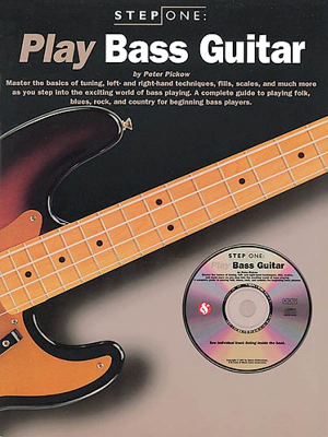 Music Sales - Step One: Play Bass Guitar - Pickow - Bass Guitar TAB - Book/CD