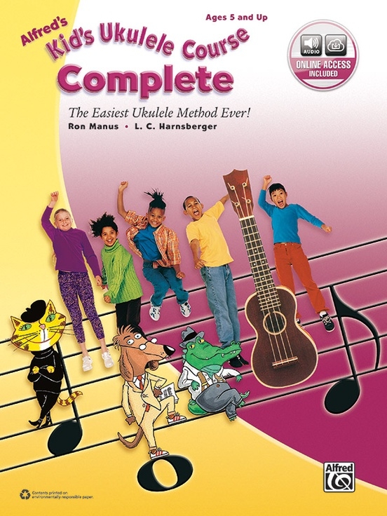 Alfred\'s Kid\'s Ukulele Course, Complete - Manus/Harnsberger - Ukulele - Book/Audio Online