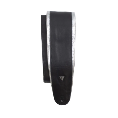 Perris Leathers Ltd - 3.5 Padded Leather Guitar Strap - Silver