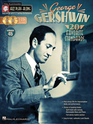 Hal Leonard - George Gershwin: Jazz Play-Along Volume 45 - Book/2-CD Pack