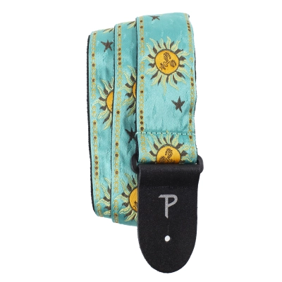 Perris Leathers Ltd - 2 Jacquard Guitar Strap - Teal Sunset