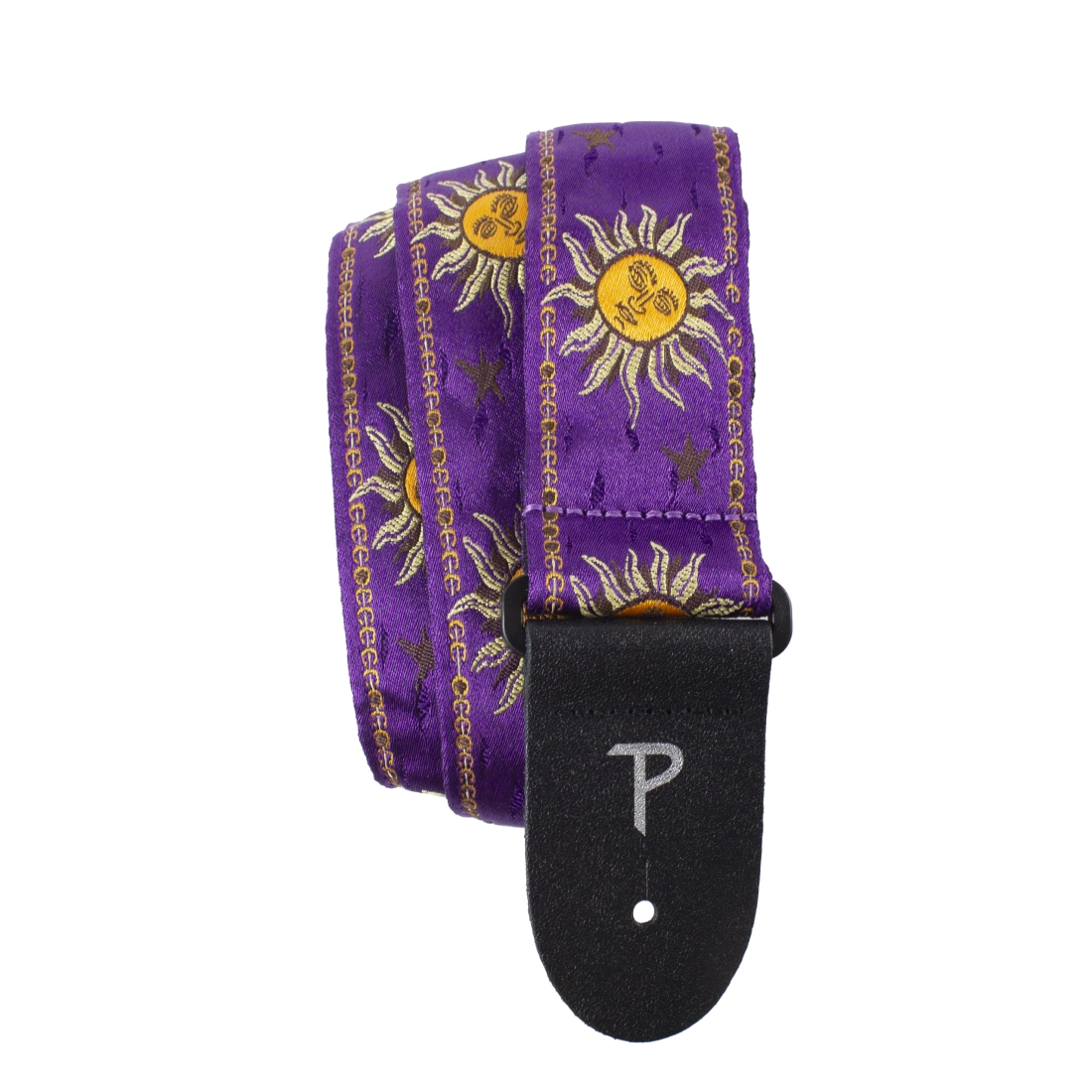 2\'\' Jacquard Guitar Strap - Purple Sunset