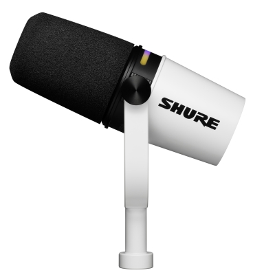 Shure - MV7+ USB-C/XLR Dynamic Podcast Microphone - White