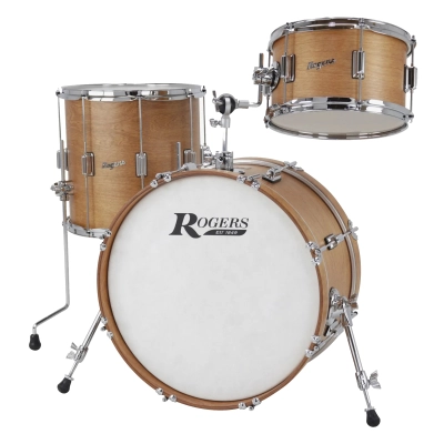 Rogers - Tower Uptown 3-Piece Shell Pack (20,12,14) - Satin Birch Veneer