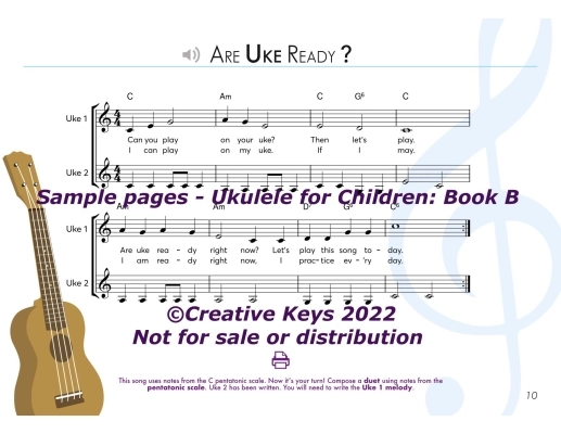 Ukulele for Children, Book B- O\'Brien/Hill - Ukulele - Book