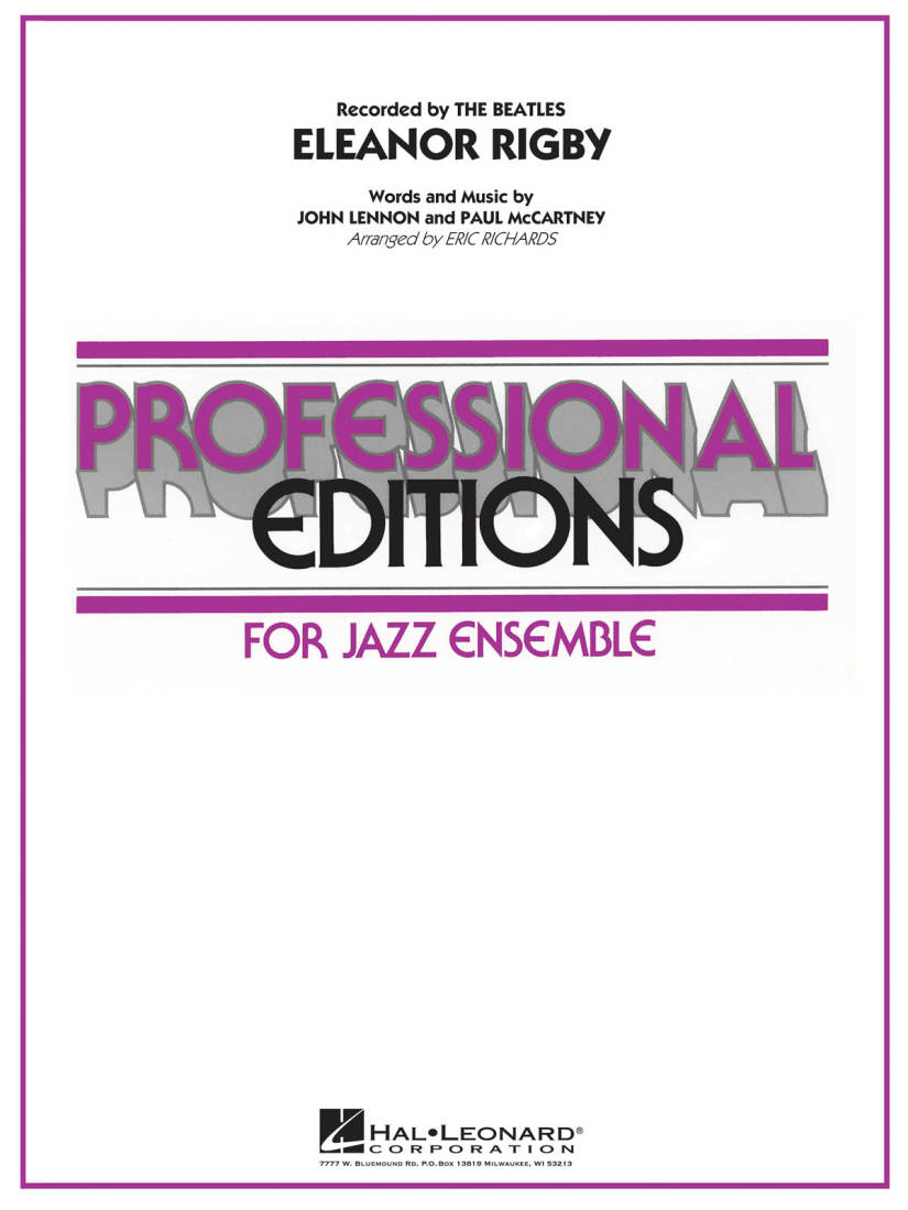 Eleanor Rigby - Lennon/McCartney/Richards - Jazz Ensemble - Gr. 5