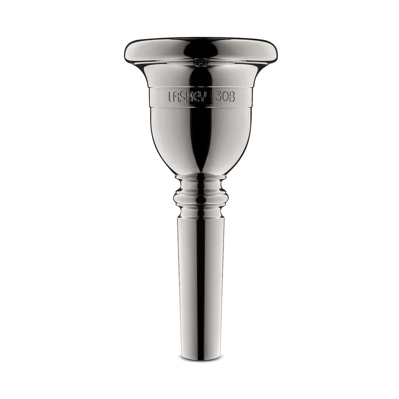 Silver Plated Tuba Mouthpiece - 30B, European Shank