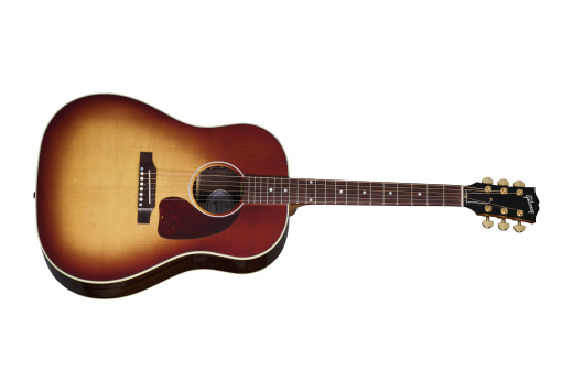 Gibson - J-45 Standard Rosewood Acoustic/Electric Guitar with Hardshell Case - Rosewood Burst