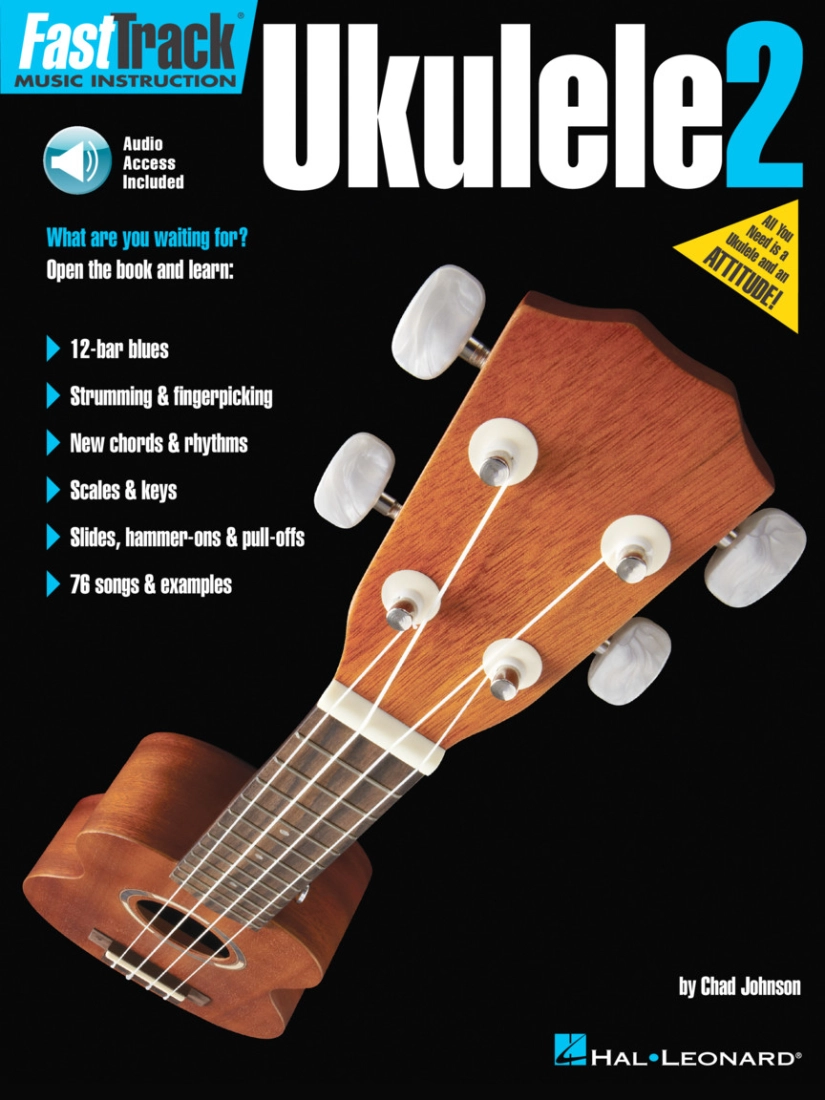 FastTrack Ukulele Method, Book 2 - Johnson - Ukulele TAB - Book/Audio Online