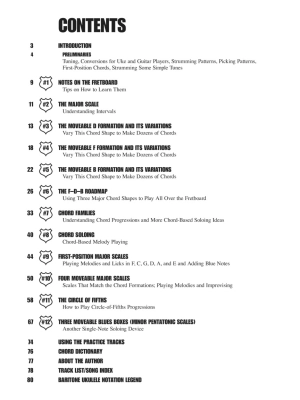 Fretboard Roadmaps: Baritone Ukulele - Sokolow - Baritone Ukulele TAB - Book/Audio Online