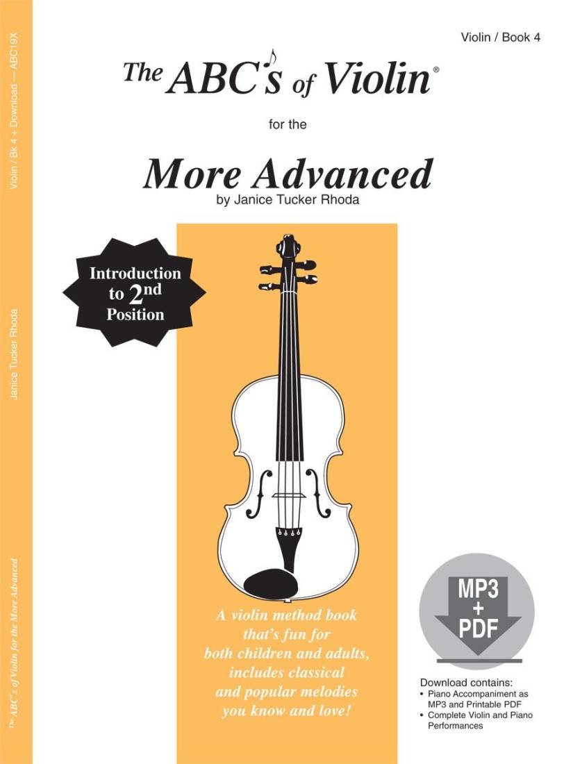 The ABCs of Violin for the More Advanced, Book 4 - Rhoda - Book/Media Online