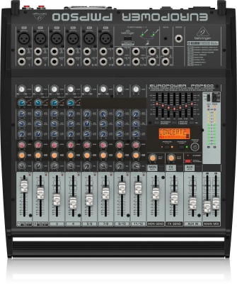 Behringer - PMP500 500W 12-Channel Powered Mixer with Effects