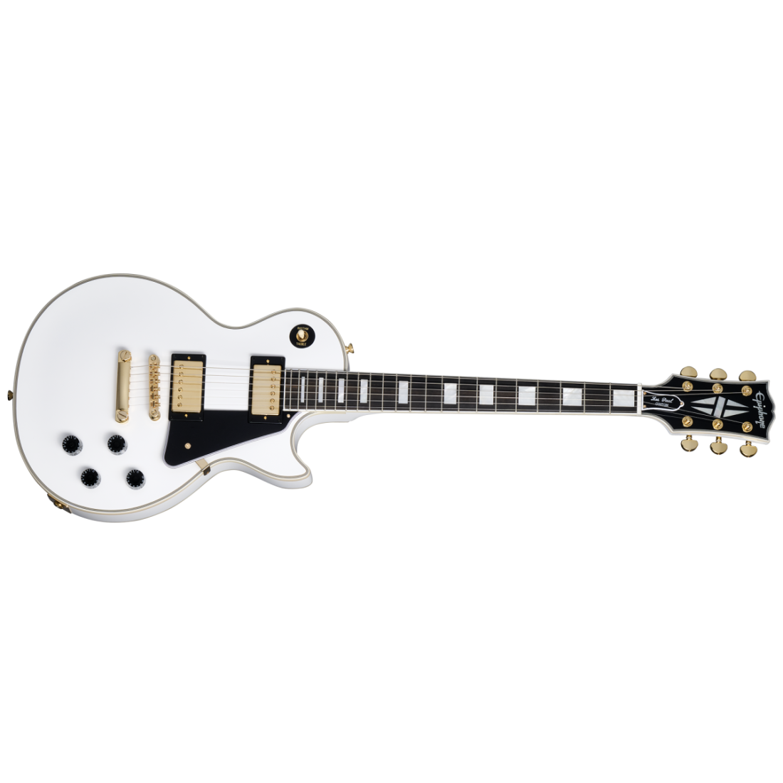 Les Paul Custom Electric Guitar with Case - Alpine White
