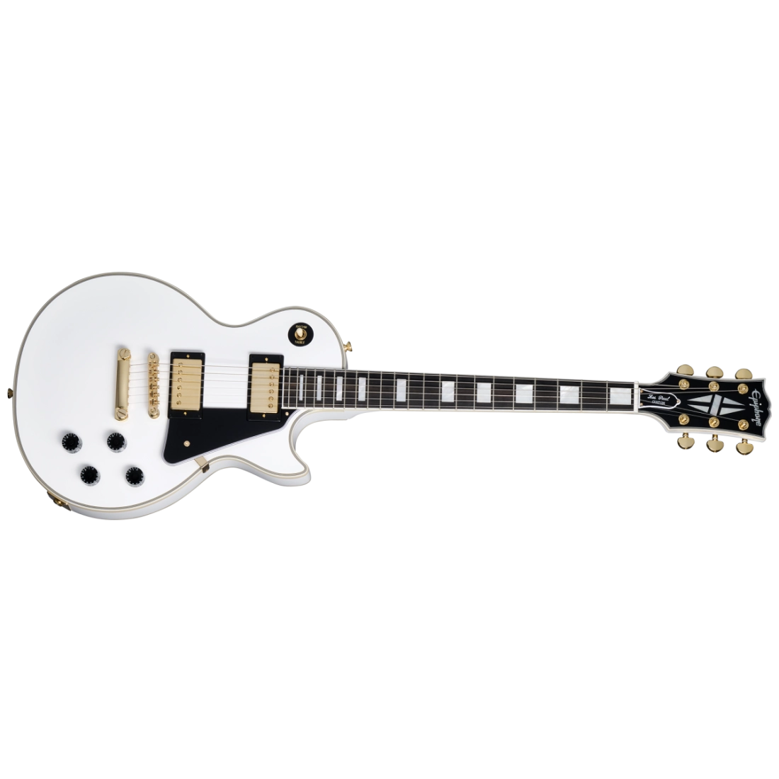 Les Paul Custom Electric Guitar with Hardshell Case - Alpine White