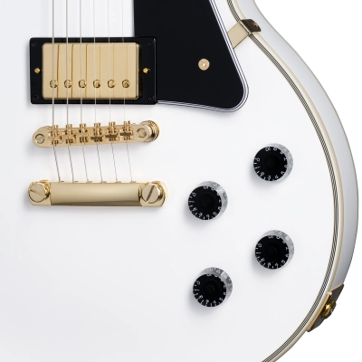 Les Paul Custom Electric Guitar with Hardshell Case - Alpine White