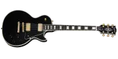 "Epiphone - Les Paul Custom Electric Guitar with Hardshell Case - Ebony"
