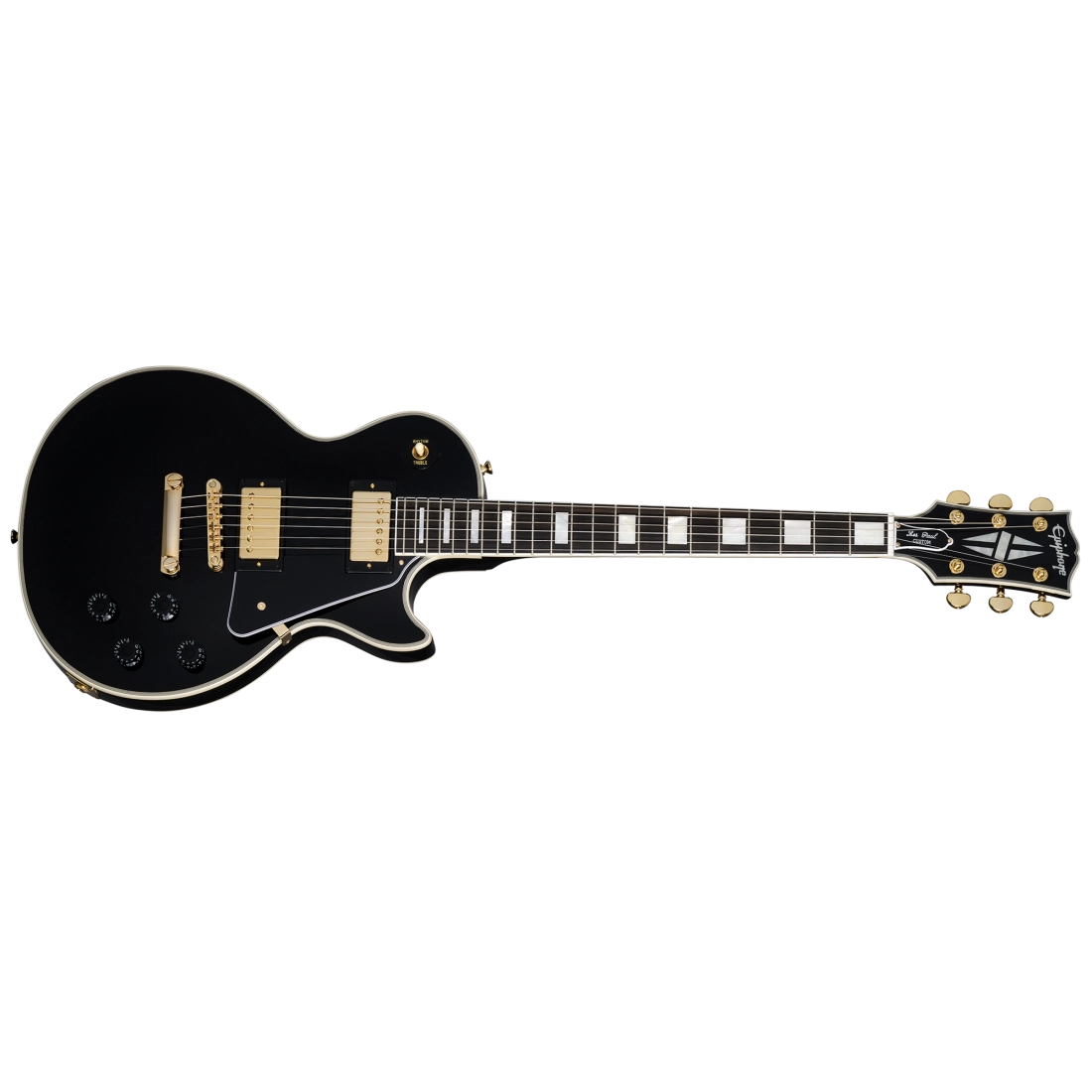 Les Paul Custom Electric Guitar with Hardshell Case - Ebony