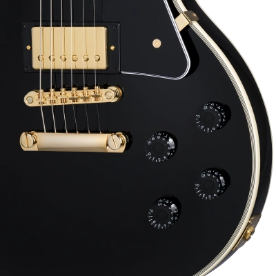 Les Paul Custom Electric Guitar with Hardshell Case - Ebony