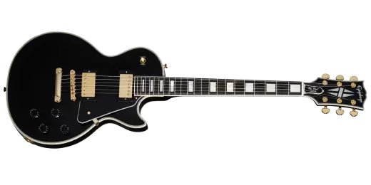 Les Paul Custom Electric Guitar with Hardshell Case - Ebony