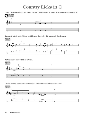 101 Ukulele Licks - Lil\' Rev - Ukulele TAB - Book/Audio Online