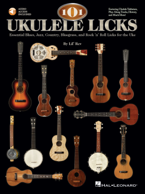 Hal Leonard - 101 Ukulele Licks LilRev Ukull (tablatures) Livre avec fichiers audio en ligne