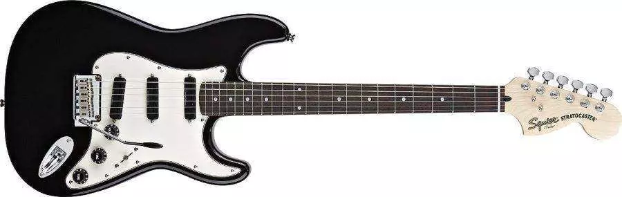 Deluxe Hot Rails Strat - Black