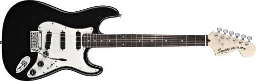 Squier Deluxe Hot Rails Strat - Black | Long & McQuade