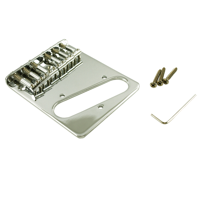 WD Music - Replacement Top Mount Bridge for Fender Telecaster - Chrome