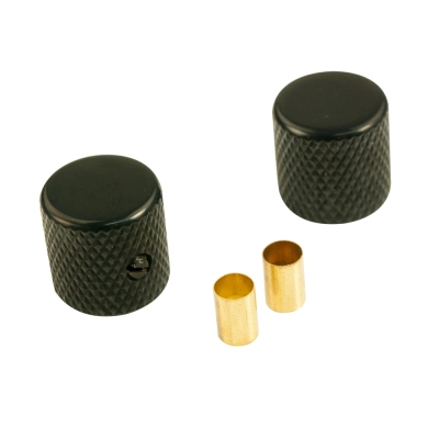 WD Music - Barrel Knob Set Of 2 - Brass Black