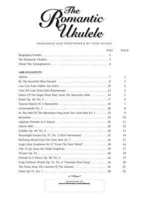 The Romantic Ukulele - Mizen - Ukulele TAB - Book/Audio Online