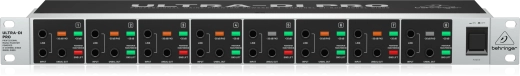DI800 Professional Mains/Phantom Powered 8-Channel DI Box