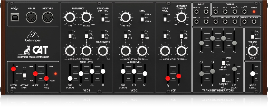 CAT Legendary Duophonic Analog Synthesizer with Dual VCOs