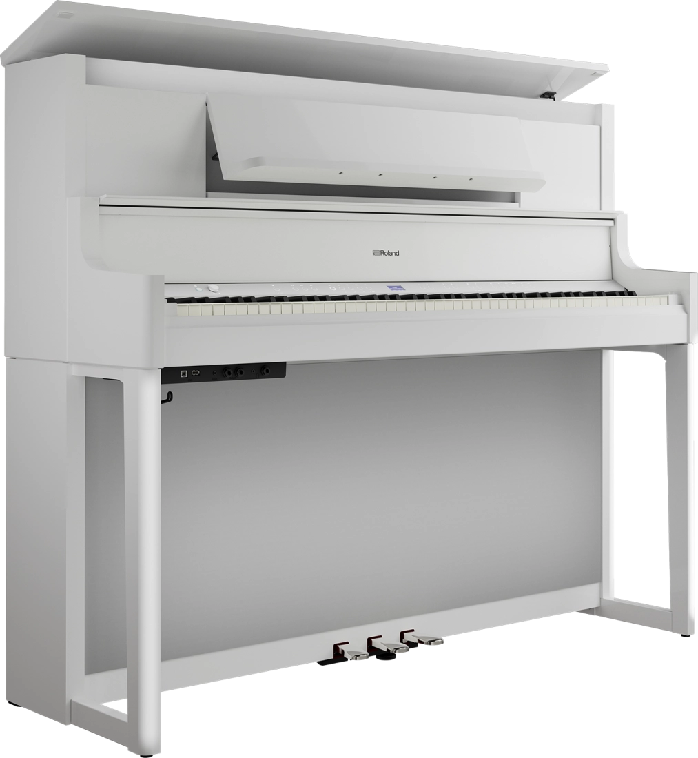 LX9 Digital Piano with Stand - Polished White