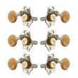 Grover - Horizontal Sta-Tite 18:1 Nickel Tuning Keys - Amber Buttons