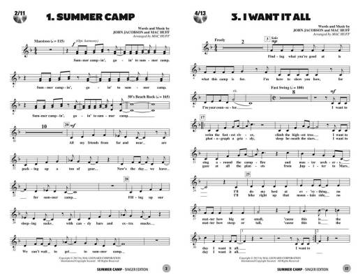 Summer Camp (Musical) - Jacobson/Huff - Singer Edition 5 Pak