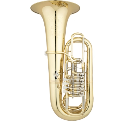 Tuba4/4 EBF864 en fa,  pavillon droit et 5pistons (verni)