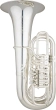 Eastman Winds - EBF866 F 4\/4 Upright Tuba, 4 Right Hand Valves and 2 Left Hand Valves - Silver-Plated