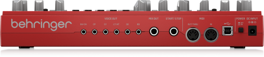 Bote  rythmes analogique RD-6 avec 8sons de batterie (fini rouge)