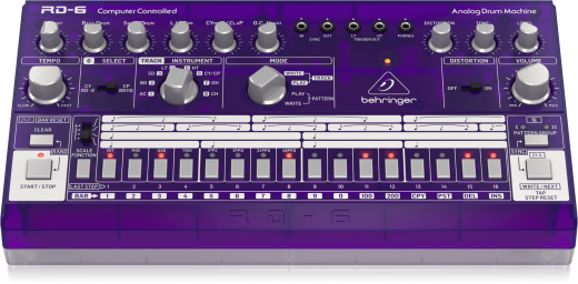 RD-6 Classic Analog Drum Machine with 8 Drum Sounds - Grape Purple