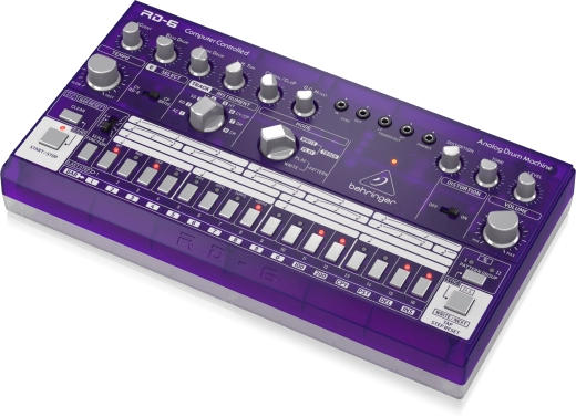 RD-6 Classic Analog Drum Machine with 8 Drum Sounds - Grape Purple